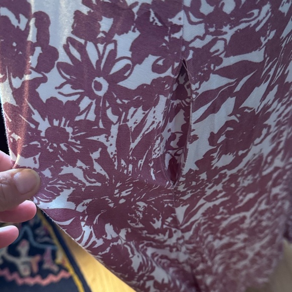 Amour Vert Floral Maxi Dress in Burgundy and Cream - Picture 9 of 9